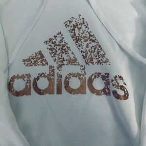 Womans White w/ rose gold hoodie